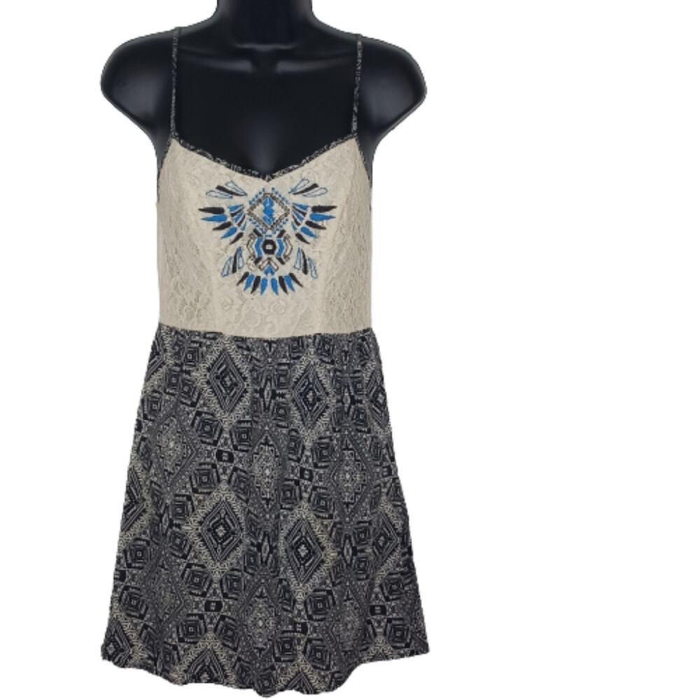 Flying Tomato Embroidered Sleeveless Dress